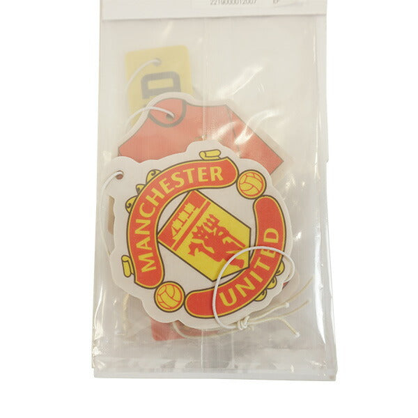 【ネコポス対応可】マンチェスターユナイテッドオフィシャルエアフレッシュナークレスト3点セットMNU_3PK_AIRFRESHENERサッカーサポーターグッズ個装