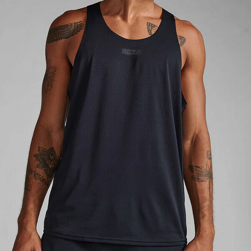 【ネコポス送料無料】2XUツータイムズユーメンズランニングシャツTechSingletライトスピードテックシングレットノースリーブMR7151A