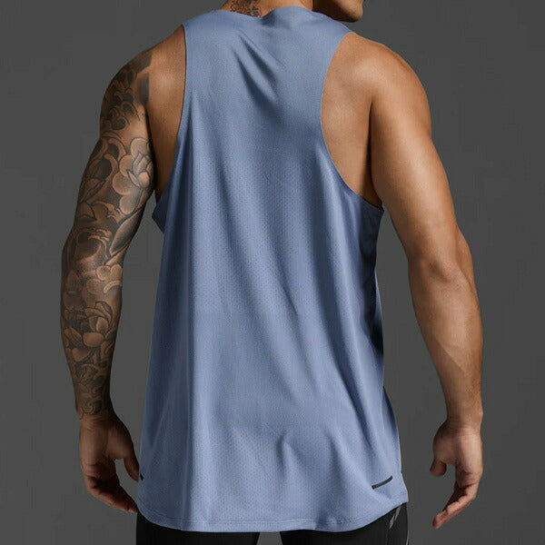 【ネコポス送料無料】2XUツータイムズユーメンズランニングシャツTechSingletライトスピードテックシングレットノースリーブMR7151A