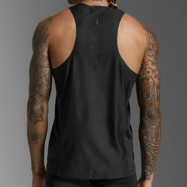 2XUツータイムズユーメンズランニングシャツReactSingletライトスピードリアクトシングレットノースリーブMR7375A