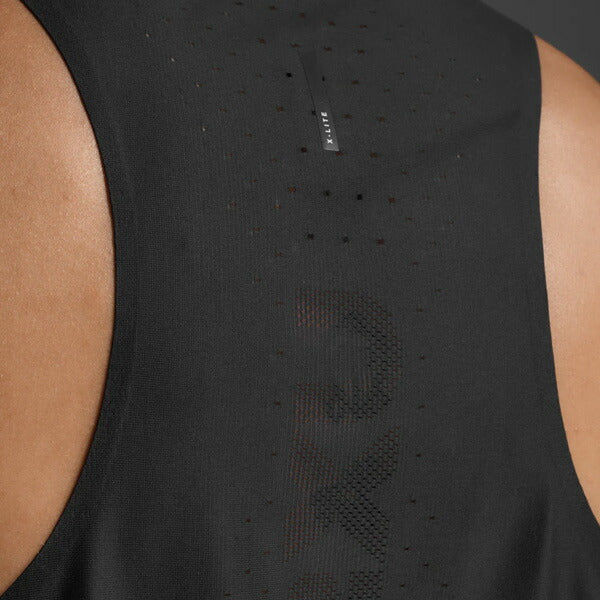 2XUツータイムズユーメンズランニングシャツReactSingletライトスピードリアクトシングレットノースリーブMR7375A