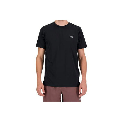 【ネコポス送料無料】ニューバランスNewBalanceメンズランニングシャツショートスリーブ25FWTシャツ半袖ブラックMT41222-BK