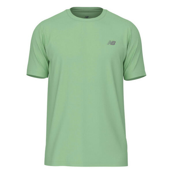 ニューバランスNewbalanceランニングシャツSPショートスリーブ25FWMT41222-LBNグリーン