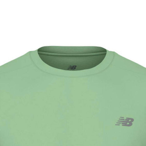 ニューバランスNewbalanceランニングシャツSPショートスリーブ25FWMT41222-LBNグリーン