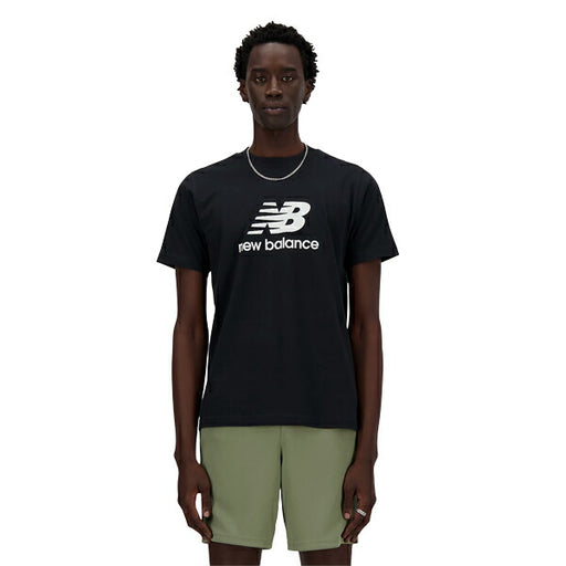 【ネコポス対応可】ニューバランスNewbalanceStackedLogoショートスリーブTシャツメンズ半袖TシャツMT41502-BK