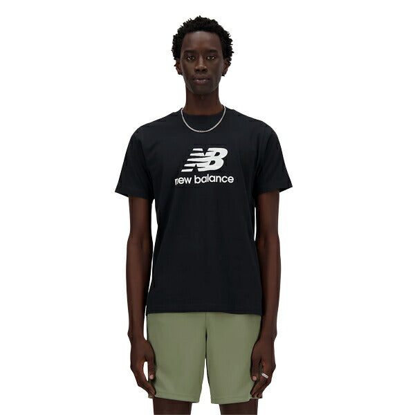 【ネコポス対応可】ニューバランスNewbalanceStackedLogoショートスリーブTシャツメンズ半袖TシャツMT41502-BK