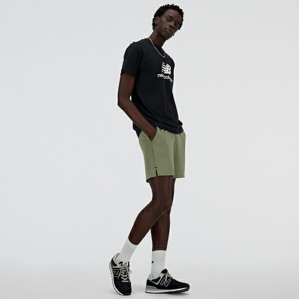 【ネコポス対応可】ニューバランスNewbalanceStackedLogoショートスリーブTシャツメンズ半袖TシャツMT41502-BK