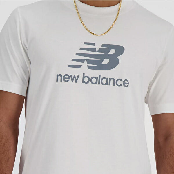 【ネコポス対応可】ニューバランスNewbalanceStackedLogoショートスリーブTシャツメンズ半袖TシャツホワイトMT41502-WT