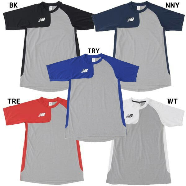 【ネコポス送料無料】ニューバランスNewBalanceメンズ野球アンダーシャツベースボールアシンメトリーショートスリーブトップ右投げ用MT41704R半袖