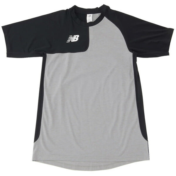 【ネコポス送料無料】ニューバランスNewBalanceメンズ野球アンダーシャツベースボールアシンメトリーショートスリーブトップ右投げ用MT41704R半袖