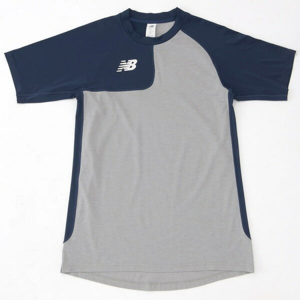 【ショップ限定エントリーでさらに+9倍】【ネコポス送料無料】ニューバランスNewBalanceメンズ野球アンダーシャツベースボールアシンメトリーショートスリーブトップ右投げ用MT41704R半袖