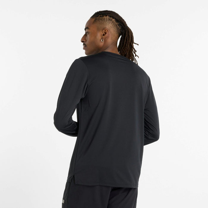 ニューバランスNEWBALANCESportロングスリーブTシャツメンズ大人長袖吸汗速乾NBDryUPF紫外線対策スタンダードフィット春秋MT51802-BK