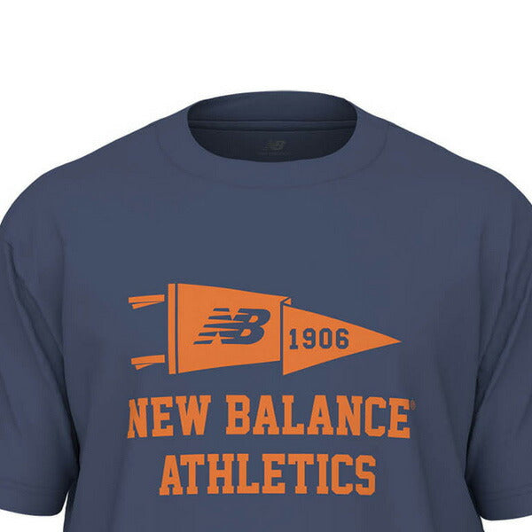 【ショップ限定エントリーでさらに+9倍】【ネコポス送料無料】ニューバランスNewbalanceTシャツVarsityペナントメン25SSランニングトレーニングウェアスポーツウェアMT51924-DRE