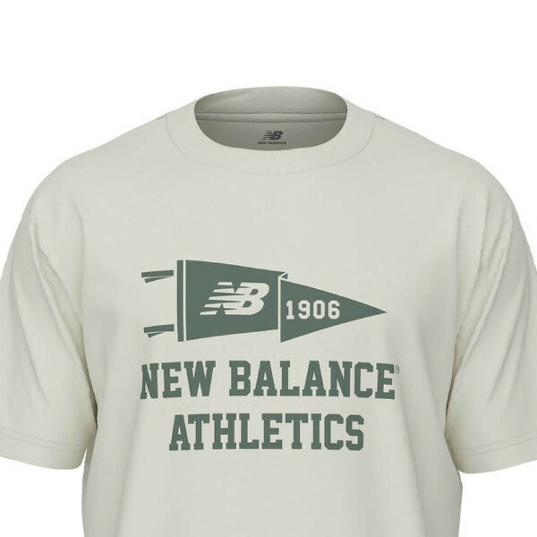 【ショップ限定エントリーでさらに+9倍】【ネコポス送料無料】ニューバランスNewbalanceTシャツVarsityペナントメン25SSランニングトレーニングウェアスポーツウェアMT51924-SST