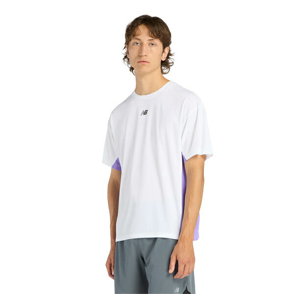【ネコポス対応可】ニューバランスNewBalanceファストデイズTシャツメンズランニングシャツMT6116HP-WT