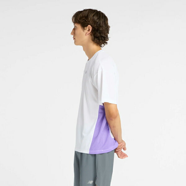 【ネコポス対応可】ニューバランスNewBalanceファストデイズTシャツメンズランニングシャツMT6116HP-WT