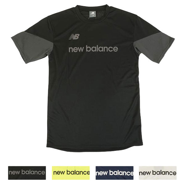 【ネコポス対応可】ニューバランスNewBalanceプラクティスショートスリーブシャツMT61573K陸上ランニングサッカーフットサルプラクティスシャツ半袖練習着メンズ