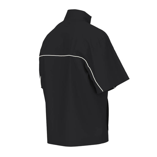 【ネコポス対応可】ニューバランスNEWBALANCEトレーニングシャツトレーニングジャケットメンズウーブンショートスリーブハーフジップMT61713I-BK