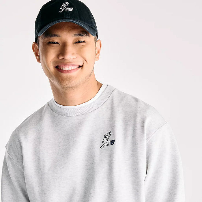ニューバランスNEWBALANCE大谷翔平オールウェイズオンロゴスウェットクルートレーナーメンズ大人クルーネック長袖グレーMT6208GK-AHH