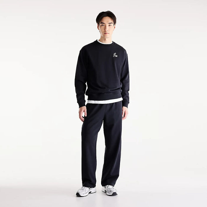 ニューバランスNEWBALANCE大谷翔平オールウェイズオンロゴスウェットクルートレーナーメンズ大人クルーネック長袖ブラックMT6208GK-BK