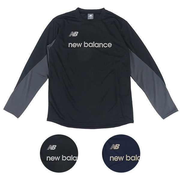 【ネコポス送料無料】ニューバランスNewBalanceロングスリーブシャツMT62Y6GQサッカーフットサルプラシャツ練習着長袖メンズ