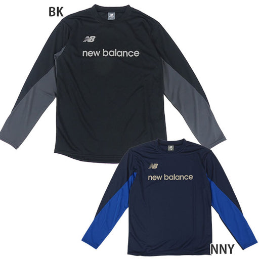 【ネコポス送料無料】ニューバランスNewBalanceロングスリーブシャツMT62Y6GQサッカーフットサルプラシャツ練習着長袖メンズ