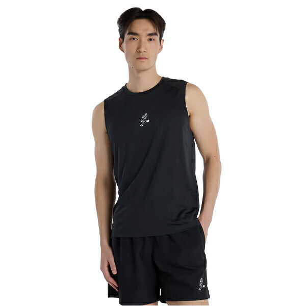 【ネコポス対応可】ニューバランスNewbalance大谷翔平トレーニングスリーブレスTシャツMT655W8-BK