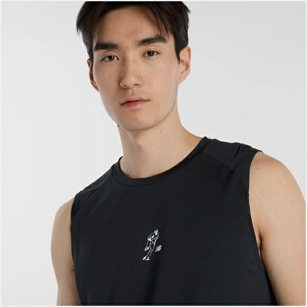 【ネコポス対応可】ニューバランスNewbalance大谷翔平トレーニングスリーブレスTシャツMT655W8-BK