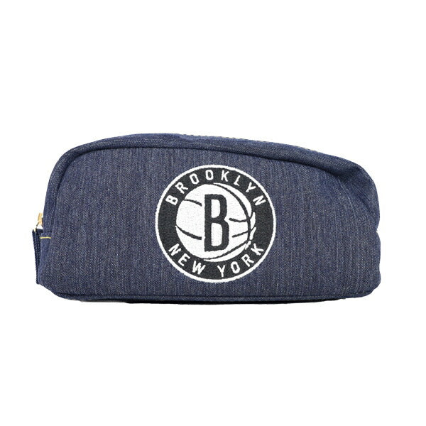 【ショップ限定エントリーでさらに+9倍】NBA角型ポーチブルックリン・ネッツNBAグッズファングッズバスケグッズガジェットポーチ小物入れNBA-041NE