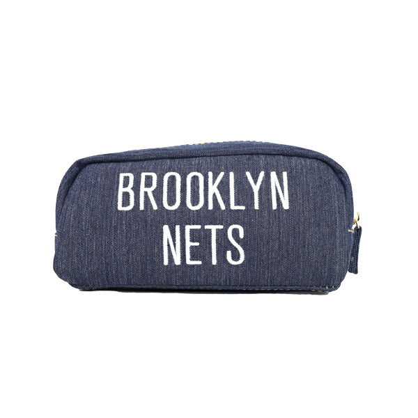 【ショップ限定エントリーでさらに+9倍】NBA角型ポーチブルックリン・ネッツNBAグッズファングッズバスケグッズガジェットポーチ小物入れNBA-041NE