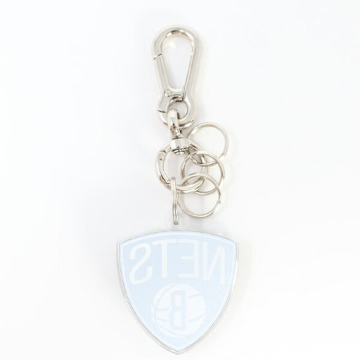 ジャスティスバスケットボールアクセサリー極厚アクリルキーホルダーNBAブルックリンネッツファングッズNBA35192