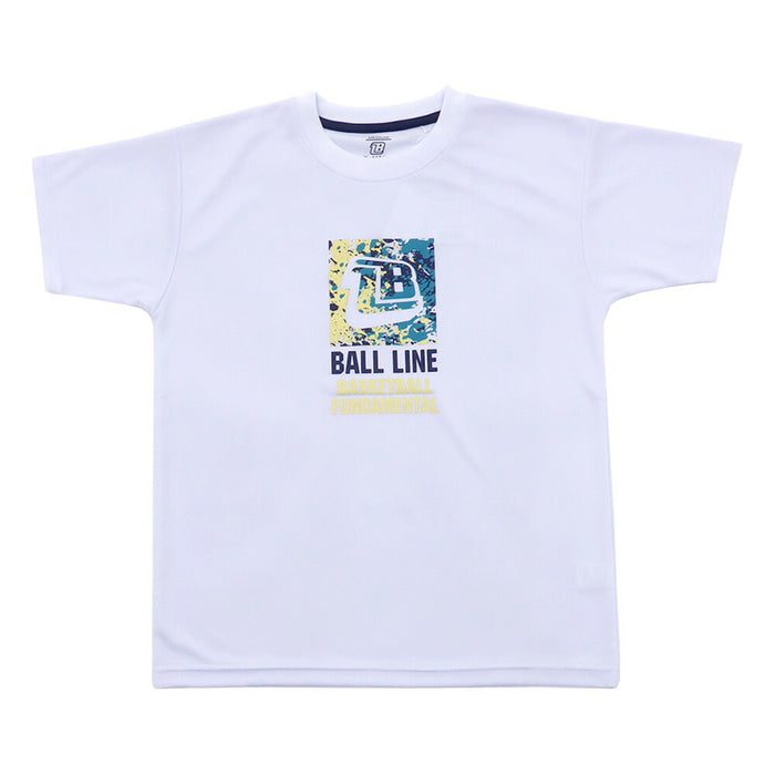 【ネコポス送料無料】BALLLINEボールラインバスケットボールメンズTシャツスリム半袖NBT-1701