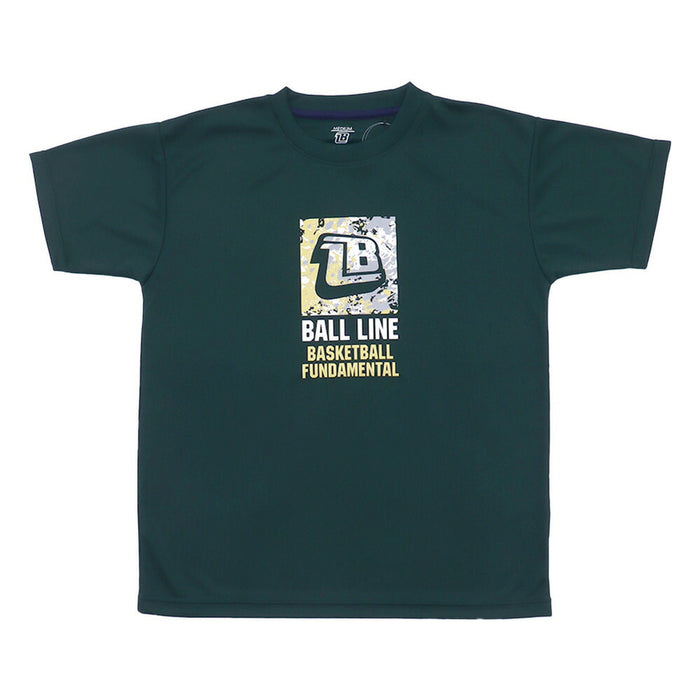【ネコポス送料無料】BALLLINEボールラインバスケットボールメンズTシャツスリム半袖NBT-1701