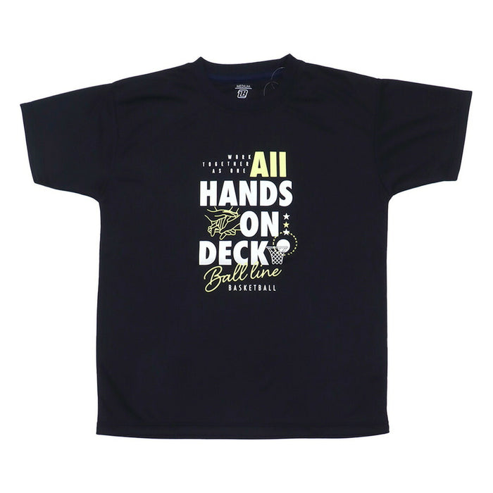 【ネコポス送料無料】BALLLINEボールラインバスケットボールメンズTシャツ半袖スリムNBT-1705