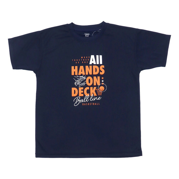 【ショップ限定エントリーでさらに+9倍】【ネコポス送料無料】BALLLINEボールラインバスケットボールメンズTシャツ半袖スリムNBT-1705