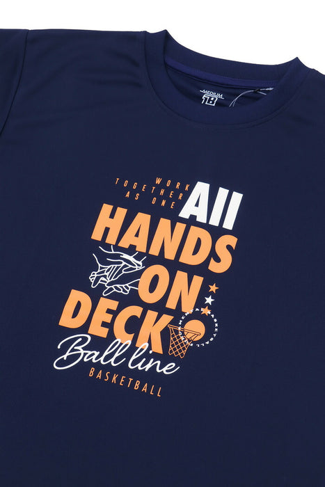 【ネコポス送料無料】BALLLINEボールラインバスケットボールメンズTシャツ半袖スリムNBT-1705