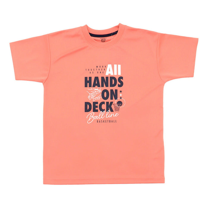 【ネコポス送料無料】BALLLINEボールラインバスケットボールメンズTシャツ半袖スリムNBT-1705