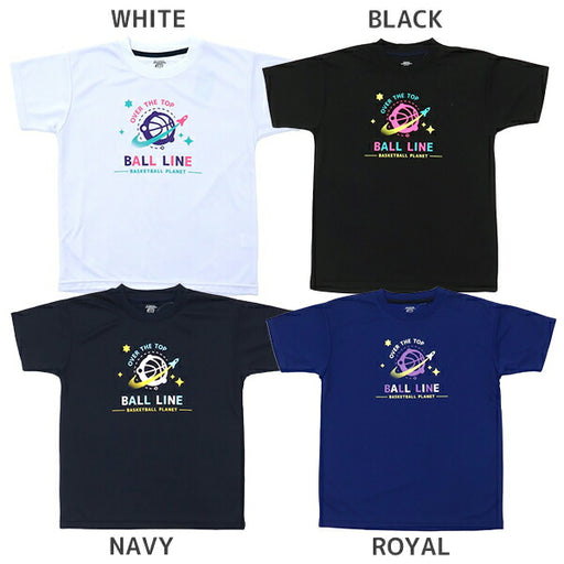 【ネコポス送料無料】オンザコートBALLLINEバスケットボールメンズレディースユニセックススリムTシャツ半袖NBT-1826