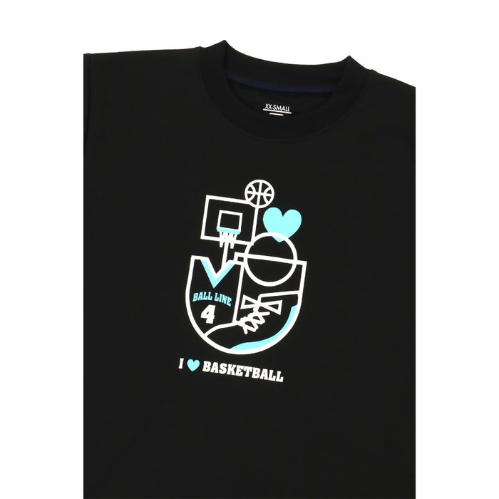 【ネコポス送料無料】オンザコートBALLLINEバスケットボールメンズレディーススリムTシャツ半袖NBT-1827