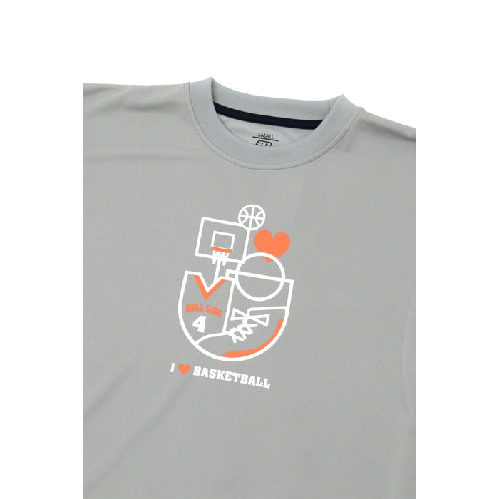 【ネコポス送料無料】オンザコートBALLLINEバスケットボールメンズレディーススリムTシャツ半袖NBT-1827