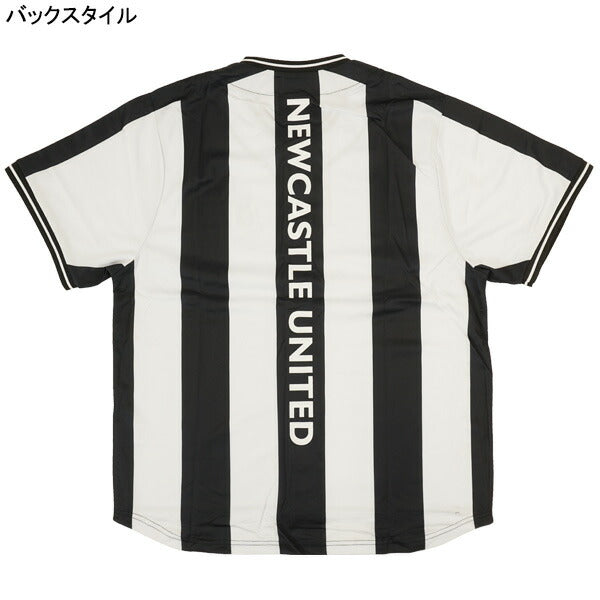 【ネコポス送料無料】ニューキャッスルオフィシャルベースボールシャツNC-2408サッカーホワイトブラックサポーターグッズ