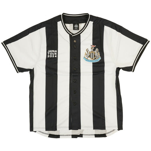 【ネコポス送料無料】ニューキャッスルオフィシャルベースボールシャツNC-2408サッカーホワイトブラックサポーターグッズ