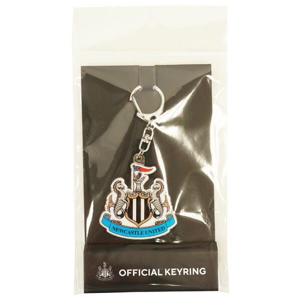 【ショップ限定エントリーでさらに+9倍】【ネコポス対応可】ニューキャッスルオフィシャルクレストキーリングNC-2409サッカーメタル5×5cmサポーターグッズ