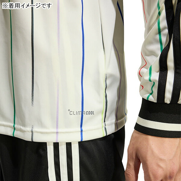 日本代表JFA2026レプリカアウェイユニフォーム長袖NCX60-JZ9697サッカーオフホワイトアディダスadidas