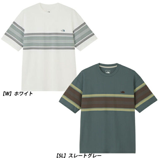 ザ・ノース・フェイスTHENORTHFACEショートスリーブフリーランパネルボーダークルーメンズ半袖シャツNT12691