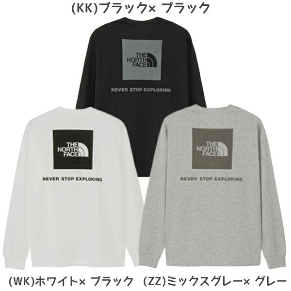 【ネコポス送料無料】ザ・ノース・フェイスTHENORTHFACEスポーツメンズ長袖ロングTシャツロングスリーブバックスクエアロゴティー25FWNT32442