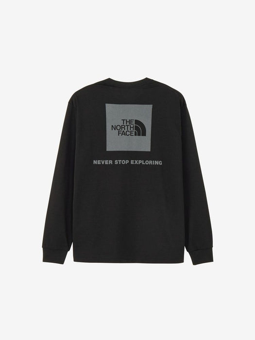 【ネコポス送料無料】ザ・ノース・フェイスTHENORTHFACEスポーツメンズ長袖ロングTシャツロングスリーブバックスクエアロゴティー25FWNT32442