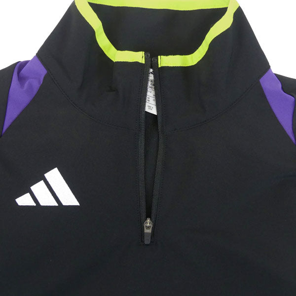 アディダスadidasジュニアプラクティスウォームアップトップOCW85サッカーフットサルハーフジップトレーニングトップ子供用