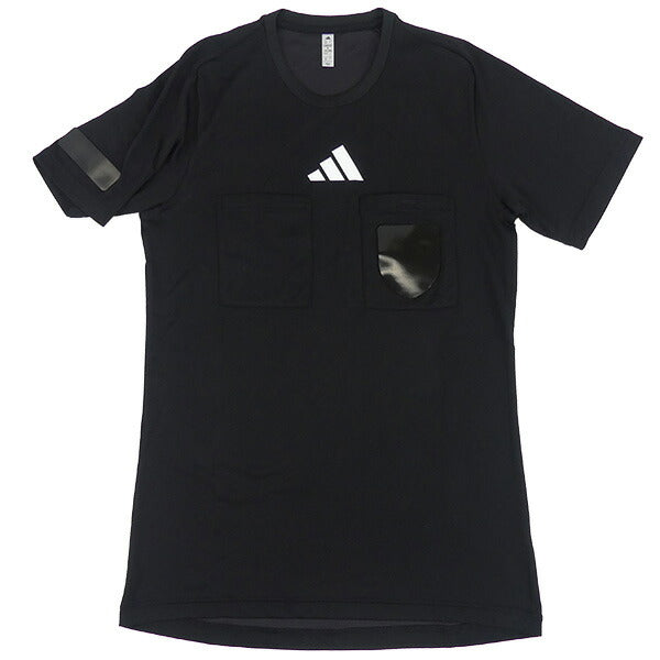 アディダスadidasレフェリーシャツ半袖ODW41サッカーフットサル接触冷感Icevibeブラック