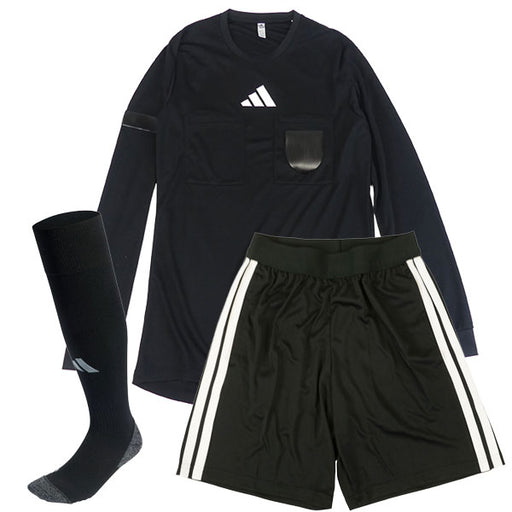 【3点セット】アディダスadidas接触冷感長袖レフェリーシャツレフェリーショーツソックスODW42/DB694/EQ554サッカーフットサル審判用ウェア
